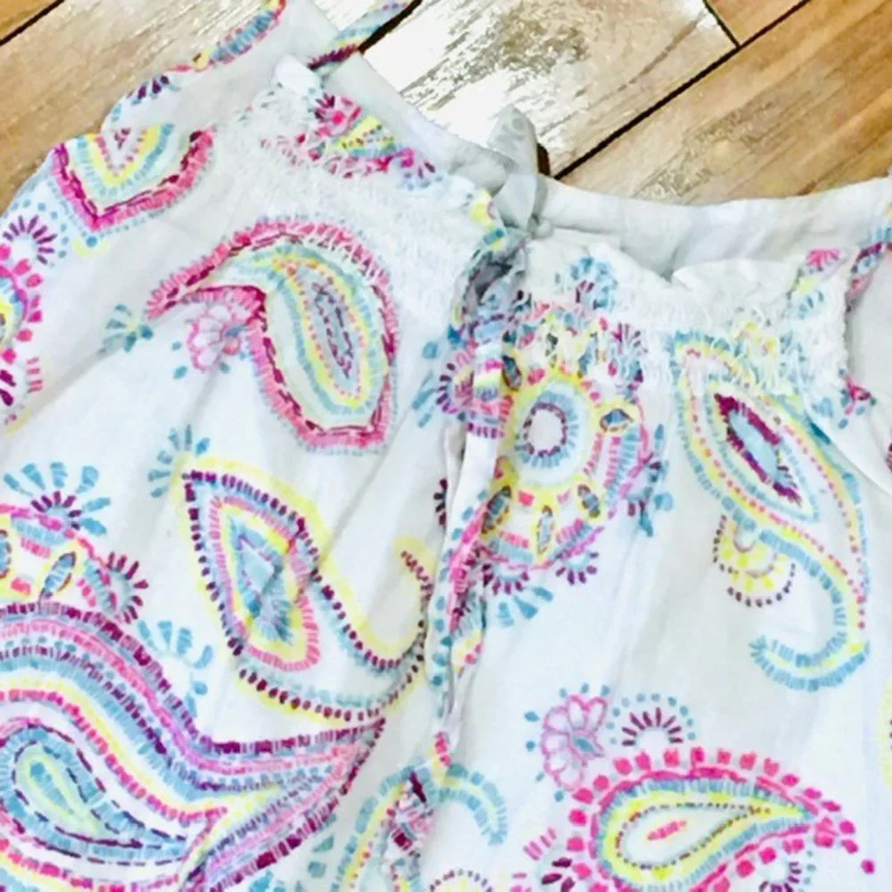 Easter spring girl dress paisley floral boho sundress school summer 6 7